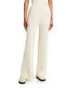 The Row Women's Dandy Wide-leg Silk & Linen Pants In Ivory