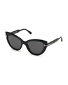 TOM FORD ANYA CAT-EYE MONOCHROMATIC SUNGLASSES,PROD151780050