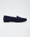 TOD'S CITY GOMMINI SUEDE LOAFERS,PROD149040214