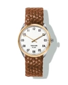 TOM FORD N.002 38MM ROUND LEATHER WATCH,PROD153070066