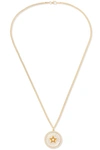 ANDREA FOHRMAN STARBURST 18-KARAT GOLD, DIAMOND AND ENAMEL NECKLACE