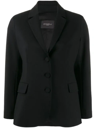 Antonelli Single Breasted Jacket In Black