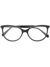 Gucci Cat Eye Frame Glasses In Black