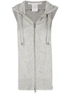 Veronica Beard Cashmere Hoodie Dickey In Grey