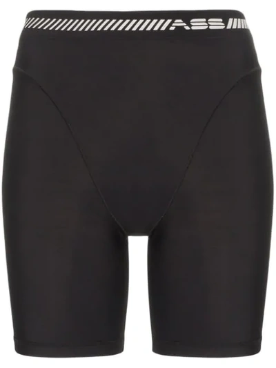 Adam Selman Sport French Cut Biker Shorts In Black