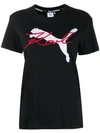 Puma Karl Lagerfeld Cotton Jersey T-shirt In Black