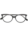 Gucci Cat Eye Frame Glasses In Black