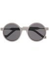 Vava Round Frame Sunglasses In Grey