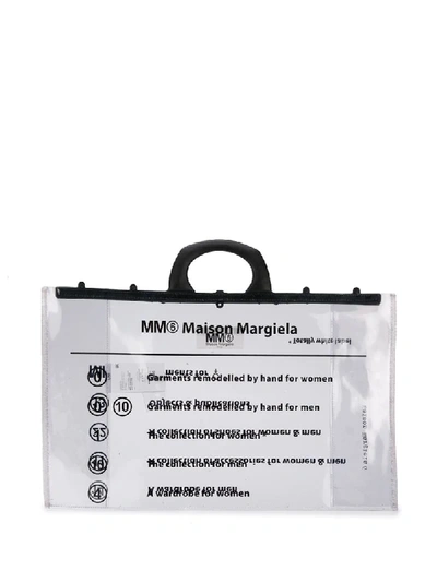 Mm6 Maison Margiela Transparent Shopper Tote In Neutrals