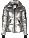 Sam Freestyle Down Nylon Puffer Jacket In Silver