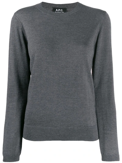 Apc Round Neck Jumper In Grey