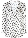 ALICE AND OLIVIA PATTERNED PAJAMA-STYLE TOP
