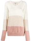 SEMICOUTURE LOOSE-FIT PANELLED JUMPER