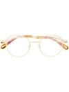 CHLOÉ TORTOISESHELL ROUND FRAME GLASSES