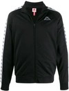 Kappa 222 Banda Anniston Track Jacket In Black Black