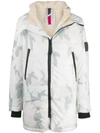 ROSSIGNOL CAMOUFLAGE PRINT HOODED COAT