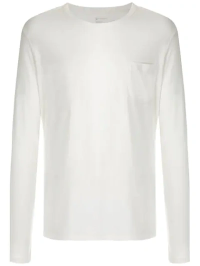 Osklen Rustic E-basics Long Sleeved T-shirt In White