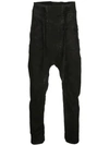 11 BY BORIS BIDJAN SABERI SLIM-FIT DROPPED CROTCH TROUSERS