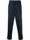 MONCLER LOGO PATCH CROPPED TRACK PANTS
