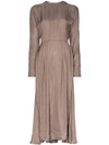 PRADA LAYERED MIDI DRESS