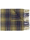 BARBOUR TARTAN KNITTED SCARF
