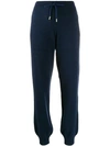 Barrie Romantic Cashmere Track Pants In Blue