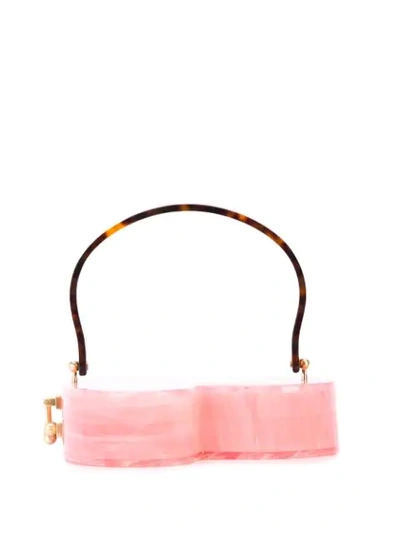Edie Parker Heartly Heart-shaped Clutch Bag In Pink