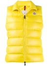 MONCLER PADDED LOGO PATCH GILET