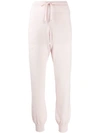 Barrie Knitted Joggers In Pink