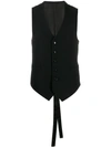 FUMITO GANRYU BUTTON-DOWN FITTED WAISTCOAT