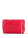 DKNY SOFIA QUILTED-EFFECT CROSSBODY BAG