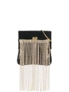 Gcds Mini Rhinestone Crossbody Bag In Black