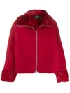 ANDREA YA'AQOV ZIPPED SHEARLING JACKET