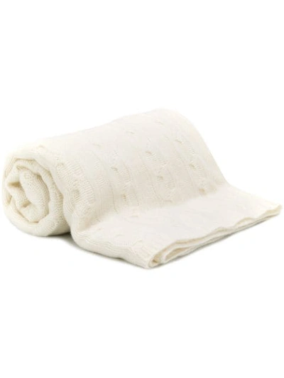 N•peal 柔软针织毯 In White
