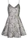 ALICE AND OLIVIA ANETTE PAISLEY PATTERN FLARED MINI DRESS