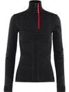 PRADA LINEA ROSSA TECHNICAL JACQUARD SWEATER