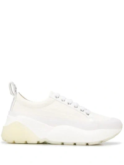 Stella Mccartney Eclypse Trainers Laces In White Polyester In White/black