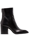 AEYDE LIDIA 80MM LEATHER ANKLE BOOTS