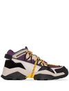 Kenzo Men's Inka Chunky Speckled Wraparound-lace Sneakers In Purple