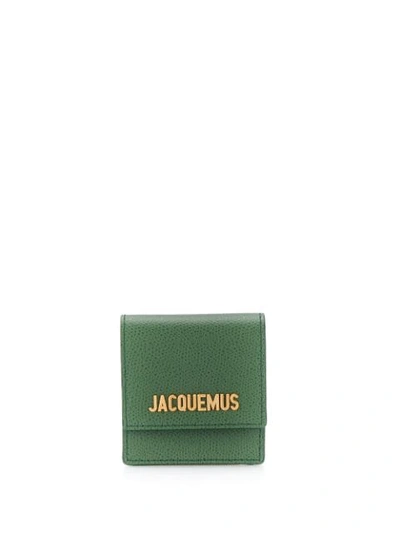 Jacquemus Le Sac Bracelet Grained Leather Bag In Green