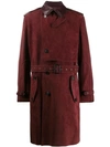 ETRO BELTED LAMBSKIN TRENCH COAT