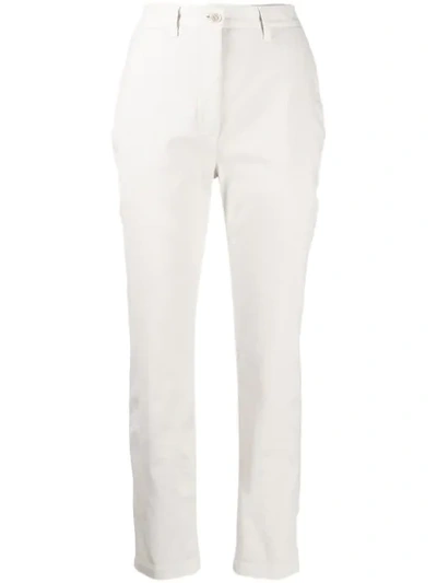 Aspesi Slim Fit Trousers In White