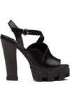 PRADA MONOLITH CHUNKY SANDALS