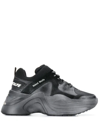 Naked Wolfe Track Low-top Trainers In Black