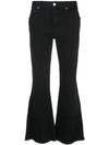 MUGLER CROPPED FLARED JEANS