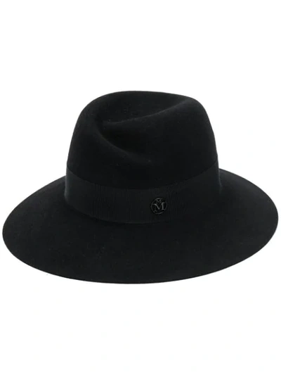 Maison Michel Wide-brim Felt Hat In Black