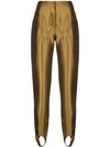 MUGLER METALLIC STIRRUP TROUSERS