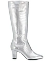 LES PETITS JOUEURS METALLIC POINTED BOOTS