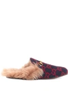 GUCCI 'PRINCETOWN' SLIPPER MIT MONOGRAMM