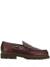 Paraboot Reims Marche Leather Penny Loafers In Brown